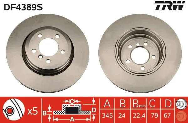 BMW E65 Arka Disk Adet 34211166129
