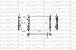Motor Radyatör Palio 1.2 Albea 1.2 / 1.6 Klimalı (2 Sıra Al + Pl Sıstem) / (520*378*23) (Mt) Radyatörü Marka
