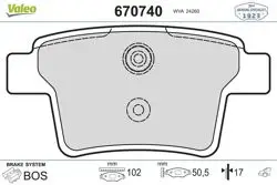 Disk Fren Balata Arka (Ford: Mondeo 2004 -)