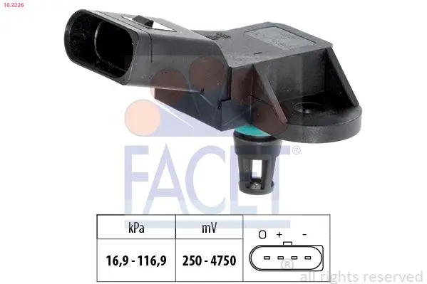 Map Basınç Sensörü Passat 97  05 A4 95  01 A6 98  05 Superb 02  08