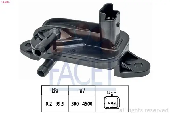 Dpf Basınç Sensörü Daily IV V VI 06   Ducato III 06   Boxer 06   Jumper 06   Karsan Jest 10   F1a F1