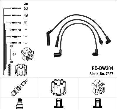 Daewoo Matız Tıco 0.8 Buji Kablo Set