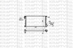 Motor Su Radyatör Partner P306 Berlingo Xsara Dw8 / Dw8b Klimasız (00 03) Segmanlı (1351Z1) (675*378*34) (Mt) Radyatörü Marka