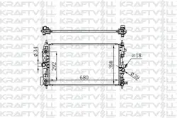 Motor Su Radyatörü Cruze-Astra J-Zafira C A14nel-A14net-A16xer-A16let (680*398*16) Brazing (At) Radyatörü Marka