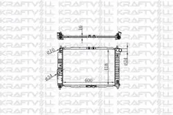 Motor Su Radyatörü Aveo Kalos T200 T250 1.4 16V Mt 2003-2008 (600*418*16) Brazing (Mt) Radyatörü Marka