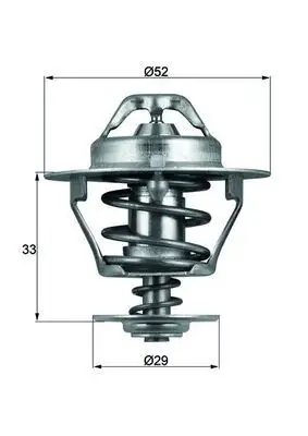Termostat (88°) Hilux 2,4 1992-Hiace 1990 -