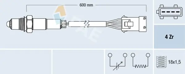 Lambda Sensörü 06  207-308-3008-5008-C2-C3-C4-C5 1.4İ-1.6İ 16V