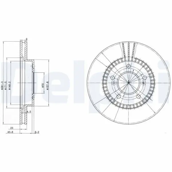 Disk On 96-02 Cr-V 2.0 99-05 Hr-V 1.6