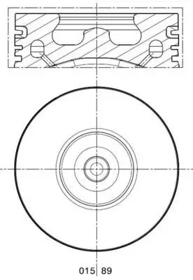Piston + Segman Std (89.91mm) (Ford Transit 2.4 Turbo 08.00-/ 120Ps V-184 Puma Dt24h Duratorq)