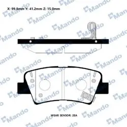 Hyundai Tuscon 16 > Elantra 12 > Accent Blue  12 > Elantra 11 > Kia Rio 11 > Niro 16 > Sportage 16 > Ceed 11 > Arka Fren Balata Delikli