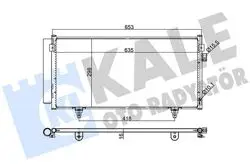 Klima Radyatörü (Subaru Forester 08-/ / Impreza 08-/ 658×312X16 / Xv 12 / 1.6-2.0-2.5 2.0D620×298X1