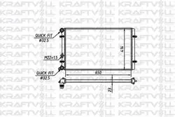Motor Su Radyatörü (Mekanik) Golf IV Bora Octavia 1.6 Akl Bcb Bfq 97-05 (650*414*22) Radyatörü Marka