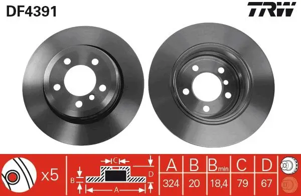 BMW E65 Arka Disk Takım 34216864045