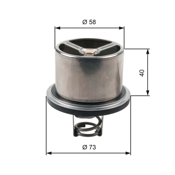 Termostat (82°) Volvo Fh12 Fh16 Fl6 Fl7 Fl10 Fm12 Fs7 F12 F16 Daf Xf 105 Xf 95 Cf 75 Cf 85 75 Renaul