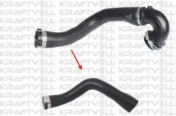 Turbo Çıkış Hortumu Ara (Metal Uclu) Insignia A A20dt-A20dtc-A20dte-A20dth-Y20dth