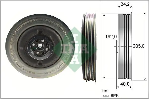 Krank Kasnağı Volvo S60 / S80 / S90 / V40 / V60 / V70 / V90 / Xc40 / Xc60 / Xc70 2.0