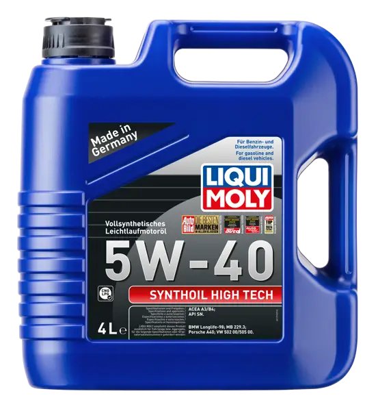 LIQUI MOLY 5W40 Synthoil High Tech Tam Sentetik Motor Yağı 4 Litre (2194)