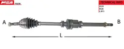 Aks Komple Sağ Abssız 5 Vites Megane II 1.4 16V K4j 1.5 K9k 1.6 16V K4m