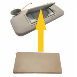 Opel İnsignia Güneşlik Ayna Kapağı (Bej) Işıklı Ayna İçin Uygun