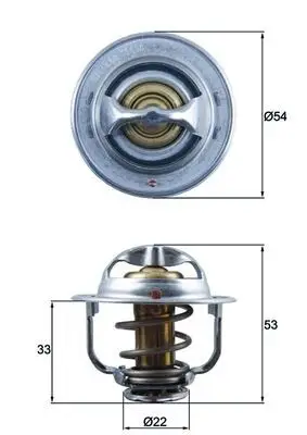 Termostat Opel Astra G / H / Corsa B / C / Combo C Y17dt X17dt