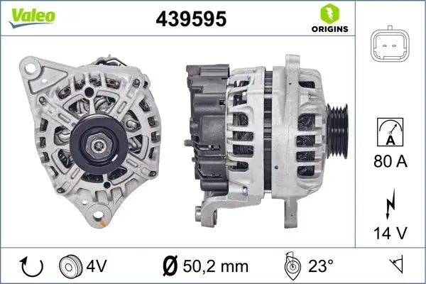 Alternatör 12 V 80A Nissan Micra 05-07 / Note 1.4