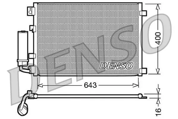 Klima Radyatör Nissan: Qashqai 1.6-2.0 07-643×77×16 Otomatik