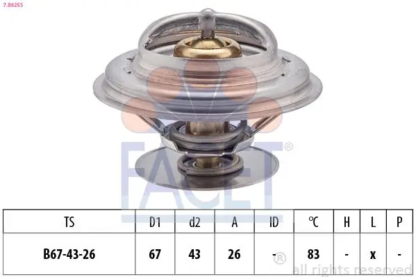 Termostat (83°) Actros Mp2-Mp3 / Atego / Axor / Sk-Mk-Ng-Lk-Lp Seri / Conecto / Travego / Tourısmo / O303-O403-O404 / Tga-Tgl-Tgm-Tgs-Tgx / E-F-M-L 2000 / Om 904