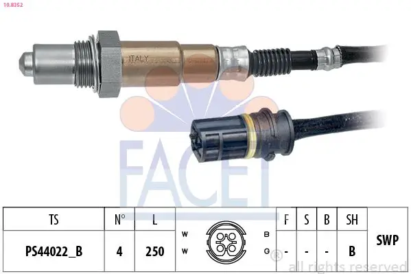 Oksijen Sensörü Chrysler Crossfıre 3.2 Crossfıre Srt-6 04 > 08 250mm Kablo Uzunlugu