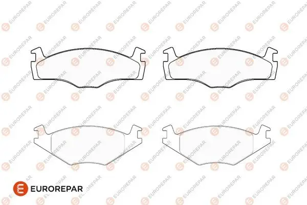 Psa / Erp Fren Balatası Ön (137.8mm) Polo II III 94-(Tamir Takım Kit) Gdb1219
