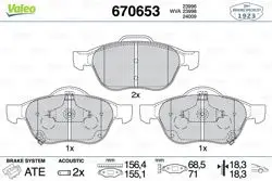 Fren Balatası Ön-Toyota Avensis 00-03