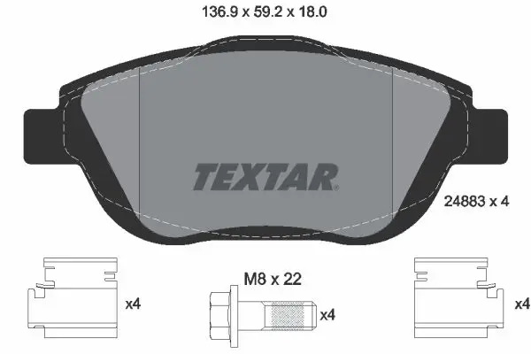 Fren Balatası Opel Crossland X / Corsa F (15 Inç) Ön