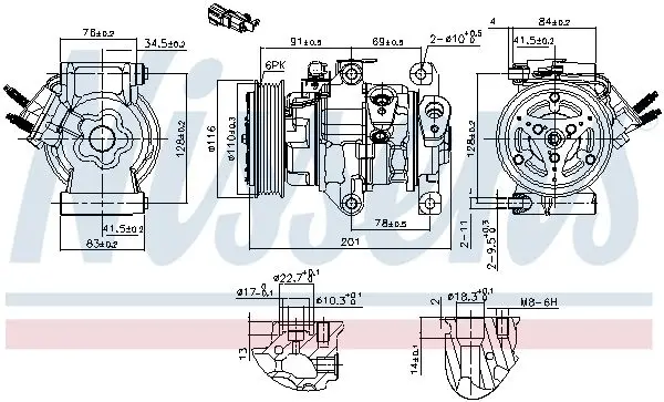 Klima Kompresörü Ford Ka (2015) 1.2 Tı-Vct