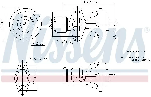 EGR Valfi Valf (Mercedes-Benz Vito / Sprinter / Varıo-Puch G-Modell)