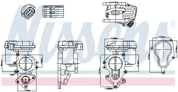 EGR Valfi (Audi A3 04-10 A4 05-08 A6 05-08 Skoda Octavia 06-10) Blb-Bre-Bxe-Bls-Cag-Bmm-Bnv