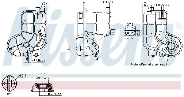 Yedek Su Deposu Kapaklı (Audi A6 05-11) Blb-Bre