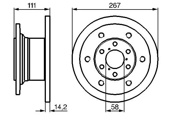 Ön Fren Disk Aynası Iveco Daily II 35.10 35.8 40.8 35.12 85-99