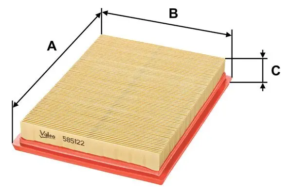 Filtre Hava-(Honda Civic 96 / 00 1.4 / Primera-P11 96 / 00 / Almera 95 / 00 / Legacy 89 / 94 / Juke 11 / 13 1.6 Benzinli)