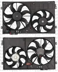 Fan Motorları + Davlumbaz Komple Dual Kit (200W 360 / 150W 295mm) Caddy III 09-16-Beetle 12-CC 12-G