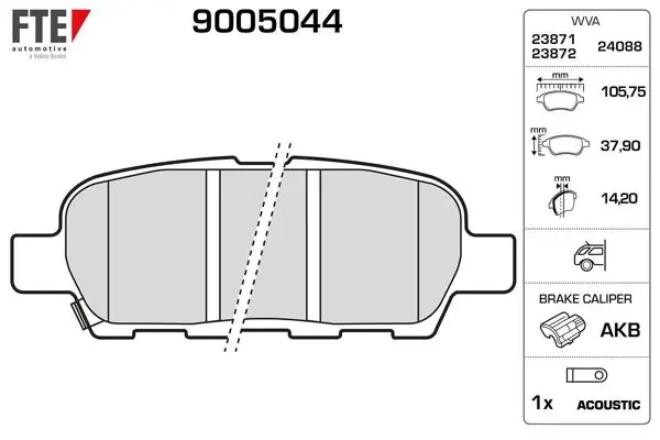 Arka Fren Balatası Nissan Qashqai J10 07-13 Xtrail 07-13 Parthfınder 13-> Koleos 08-> Juke 10-> Suzuk