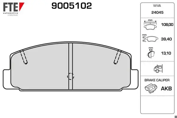 Fren Balatası Arka Mazda 323 626 2.0 98 > 02 Mazda 6 03 > 10 Premacy 99-05