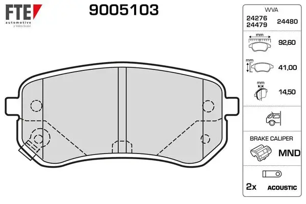 Arka Fren Balatası Hyundai i10 1.1 1.1 CRDI 2007-> Kia Picanto 1.0 1.1 2004->