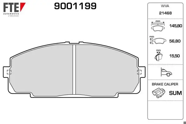 Ön Fren Balatası Toyota Hilux 2.5 3.0 D4d Pıckup 2007-> Hilux 2.5 4Wd 2015->