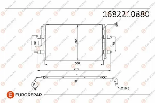Psa / Erp Klima Rad. Caddy III Golf V-VI 05 -
