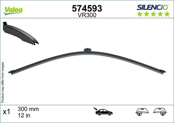Silencio X-Trm Flat Blade Vr52 (X1) (300 mm) (Arka) Audi A1 Sportback (12.2018 /)