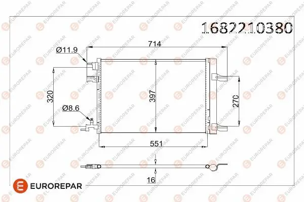 Erp Klima Radyatörü Astra J Cruze 1.4 1.6 09-A14net A16net A16let A16xer A14nel