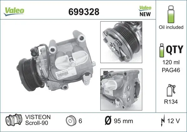Kompresör Ford Mondeo 3 (1.8 2L Fı)