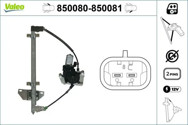 Cam Krıkosu Ön Sol-(Elektırıklı-Motorlu)-(Nissan Primera-P11 96 / 01)