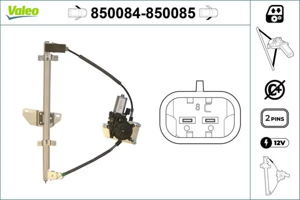 Cam Mekanızsı Ön Sol (Nissan Almera 1.5 1.8 1.5 DCI 02 -)