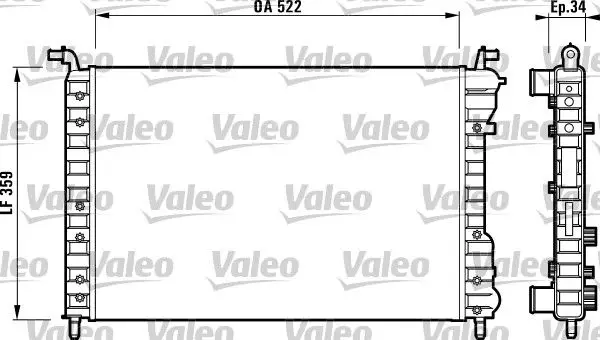 Radyatör (Fiat Palio 1.2 / Siena 1.4 Albea 1.2 1.4)