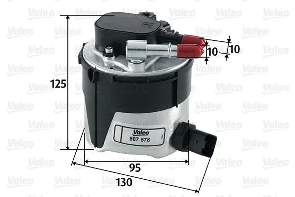 Yakıt Filtre (Ford Focus Cmax 1.6 TDCI 04 -) / Volvo (S40-V50-C30-S60-S80-V70) (D4164t) (06-11)